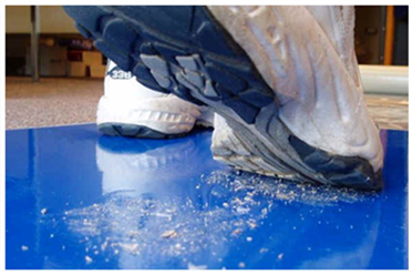 Adhesive Step-On Floor Entrance Mats Removing Unwanted Particles